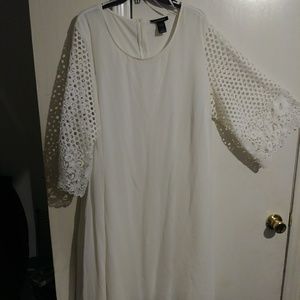 Ashley Stewart cream-colored dress